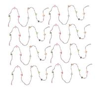 GARIOUANS 8pcs Miniature Dollhouse Christmas Garland Tiny Wreath Ornaments for Dollhouse Miniatures Decor Versatile Holiday Accessories for DIY Fairy Garden and Xmas Porch Decoration