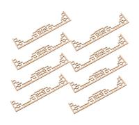 GARIOUANS 8pcs Miniature Wooden Screen Door for Dollhouse Building Model Crafts Unfinished Solid Wood Panels for Creative DIY Decor