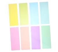 GARIOUANS 8Pcs Student Reading Bookmarks Colored PVC Transparent Strips for Reading Assistance Page and Sentence Markers for Improving Comprehension and Tracking Efficiency