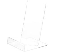 GARIOUANS Acrylic L-Shaped Book Stand Display Holder Desktop Book Display Rack Storage Holder for and Files Suitable for Office and Library Use