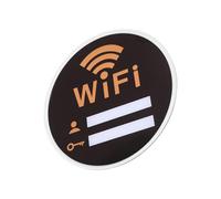 GARIOUANS Acrylic Wifi Password Sign Adhesive Network Display Board for Hotel Shop Guests Install Wifi Name and Password Indicator