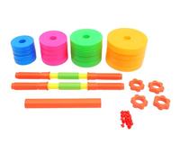 GARIOUANS Adjustable Dumbbell Weight Set with Detachable Water-Filled Barbell, Small Plastic Exercise for Kindergarten and ’ Training