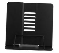 GARIOUANS Adjustable Metal Reading Stand for Students Lightweight Desktop Book Holder with Ergonomic Design Portable Bookshelf for Reading Tablet Music Support Space-Saving Black Rack