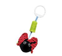 GARIOUANS Animal Shaped Bells Hanging Rattles for Cradle Soothing Cartoon for Newborns Hand Eye Coordination Development Soft Safe Touch Suitable for Stroller and Carrier Red Ladybird