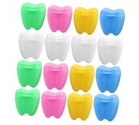 GARIOUANS Baby Teeth Keepsake Holder Tooth Storage Box for Children Colorful Mini Keepsake Organizer with 20pcs Mixed Style and Fetal Hair Preservation
