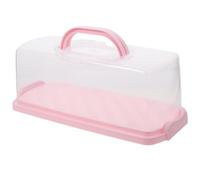 GARIOUANS Bread Box Airtight Rectangular Portable Clear Plastic Container with Lid for Storing Loaf Bread and Rolls Ideal for Breakfast and Camping 13.8X6.3X5.3 Inch