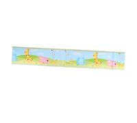 GARIOUANS Cartoon Animal Baseboard Wall Sticker PVC Border Decal for Nursery Bedroom Living Bathroom Self-Adhesive Easy to Apply Decorative Home Garden Decor with Giraffe Elephant Alligator