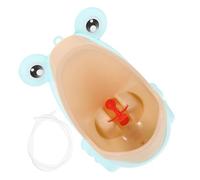 GARIOUANS Cartoon Frog Standing Potty for Boys with Strong Suction Cup Hook and Stand Installation PP Material Fun Windmill Design for Boys Potty Training Light Green Random Color