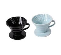 GARIOUANS Ceramic Coffee Dripper Filter Cup Handmade Cone Shape Coffee Strainer for Home Office People Durable Safe Pouring Design