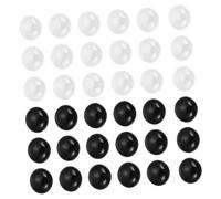 GARIOUANS Ceramic Go Chess Stones Black and White Flat Glass Go Game Pieces Board Game Accessories for Family Education and Leisure