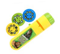 GARIOUANS Chic Projection Toy Projection Flashlight Plaything for Kids, Yellow Plastic Safe Hands-on Educational Toy with No Burr, for Early Learning
