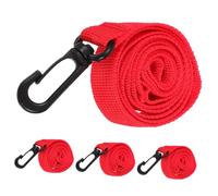 GARIOUANS Children Safety Walking Leash with Hooks, Detachable Toddler Walking Rope for Kids 2 to 12, Outdoor Daycare Leashes for Kindergarten, 4pcs Red Set