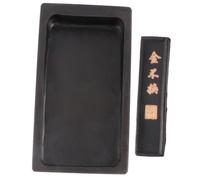 GARIOUANS Chinese Calligraphy Inkslab with Ink Stick and Ink Stone for Painting and Writing Portable Lightweight Rectangular Inkstone for Traditional Calligraphy Practice