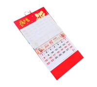 GARIOUANS Chinese Horse Year Retro Wall Calendar Thick Paper Lunar Hanging Planner with Clear Holidays Symbolic Luck and Success Theme for Year Celebrations and Home Office