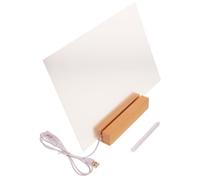 GARIOUANS Clear Acrylic Desktop Dry Erase Board Transparent Writing Message Note Board for Office Home Use Large Practical Reminder Memo Panel