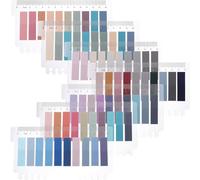 GARIOUANS Color Sticky Index Tabs Adhesive Reading Markers Practical Transparent Pet Book Strips for Students and Office Use Repositionable School Stickers for Highlighting Notes and