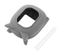 GARIOUANS Compatible Clip 4 Wireless Speaker Silicone Protective Case Cover, Portable Speaker Storage Bag, Silver Grey Sleeve for Travel and Daily Use