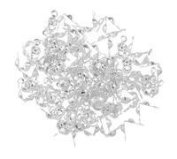 GARIOUANS Connector Clasp Fitting 200Pcs Bead Tips Crimp Covers for DIY Jewelry Making Including Cord End Caps for Bracelets and Necklaces