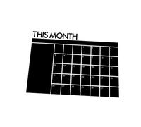 GARIOUANS Convenient Dry Erase Planner Board with Self Adhesive for Refrigerator and Office Removable Monthly Calendar Wall Sticker Reusable Household Organizer for Do Lists and Reminders
