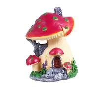 GARIOUANS Creative Miniature Mushroom House Bonsai Ornament for Fairy Garden DIY Purple Balcony Micro Landscape Decor Cute Tiny Gardening Prop for Home and Flowerpot Decoration