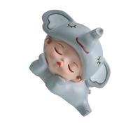 GARIOUANS Creative Resin Elephant Hat Figurine Cake Decor Vivid Animal Sculpture for Birthday Party Supplies Unique Dessert Ornament for Boys and Handmade Cake Decoration