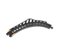 GARIOUANS Curved Plastic Train Track Replacement for Railway Sturdy Grey Expansion Rail for Model Railroad Building Compatible with Existing Train for Track Repair and Upgrade
