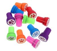 GARIOUANS Cute Plastic Stamps Animal Stamps Adorable Cartoon Design Educational Tool to Develop Motor Skills Creative DIY Crafting for Home Supplies and Diary Decoration 12Pcs