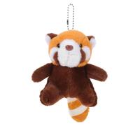 GARIOUANS Cute Raccoon Plush Doll Keychain Pendant Soft Plush Charm for Backpack Purse Wallet Brown Animal Ornament Friends Family