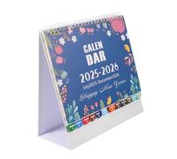 GARIOUANS Daily Standing Calendar Month Wire Bound Desktop Planner with Monthly Weekly Daily Views for Office School Home Management Compact and Portable Design