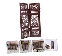 GARIOUANS Decorative Miniature Dollhouse Screen Chinese Style Doll Accessories for Photography Props and Realistic Mini House Furniture Decor