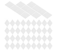 GARIOUANS Diamond Shaped Quilting Paper Templates Reusable Precision-Cut Paper Piecing for Patchwork Foundation Sewing Projects White