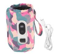 GARIOUANS Digital Adjustable Outdoor Travel Bottle Warmer Pouch for Boy Girl Milk with USB Power Temperature Control Tear Resistant Cover for Convenient Hot Milk Anywhere