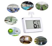 GARIOUANS Digital Refrigerator Freezer Thermometer with Display High Precision Temperature Gauge C to C Magnetic Back Stand Hook for Fridge Freezer and Monitoring White