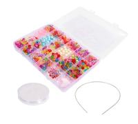 GARIOUANS DIY Beaded Set for Educational Craft Kit Acrylic Beads with Creative Handmade Plaything Enhancing Practical Skills and Logical Thinking