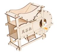GARIOUANS DIY Hand Crank Threshing Machine Kit for Educational Science Experiment Agricultural Model Teaching Tool for Creative and Hands Projects