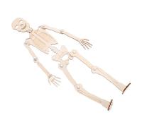 GARIOUANS DIY Human Skeleton Wooden Skeleton Model Educational Assembly Kit for Science Learning Interactive Bone Structure Building for Students and Halloween Decor