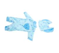 GARIOUANS Doll Clothes Replaceable Wear-resistant Pajamas Adorable Blue Elephant Design Reusable Doll Dress Change Outfit for Everyday Play