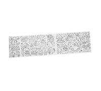 GARIOUANS Drawing Roll Paper for Coloring and Painting Sticky Wall Poster with Themes Including Animals Dinosaurs Pets Food Astronauts Vehicles Tearable Large Art Paper for Creative
