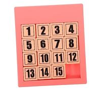 GARIOUANS Educational Number Sliding Puzzle for Brain Boosting Intelligence Game with Smooth Painted Surface Enhances Thinking Imagination Hands Skills for Learning and Party Favors