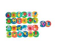 GARIOUANS English Letter Matching Educational Wooden Puzzle Cards for Letter Recognition Word Learning Logical Thinking and Concentration Development Adorable Cartoon Design for Preschoolers