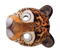 GARIOUANS EVA Leopard Animal Mask Lightweight Breathable Half Face Cosplay Accessory with Elastic Strap for Halloween Carnival Masquerade Party Adults