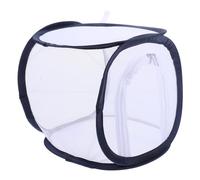 GARIOUANS Foldable Transparent Mesh Butterfly Carrier Case with Large Zippered Opening Breathable Insect Enclosure for Caterpillar Observation Outdoor Garden Habitat for Butterfly Rearing