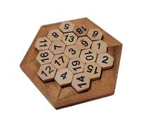 GARIOUANS Funny Puzzle for Hexagonal Intelligence Board with Smooth Surface Educational Cognition and Logical Thinking Training Safe and Learning Game