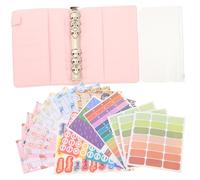 GARIOUANS Gradient Macaron Loose-leaf Notebook Portable Budget Planner Cash Notebook with Sheets for Expense Tracking and Financial Planning