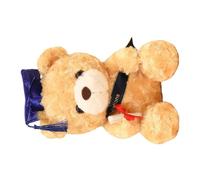 GARIOUANS Graduation Bear Plush 23cm Soft Light Brown Bear with Blue Cap Graduation Keepsake Gift for Decor