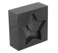 GARIOUANS Graphite Mold for Metal Casting Small Volume Melting Tool with Star Pattern Non-Adhesive Smooth Surface Multi-use Coin Casting Crucible for Jewelry and Industrial Applications
