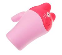 GARIOUANS Hair Washing Cup with Handle Lightweight PP Bath Rinser for Convenient No-lid Water Fill Shampoo Rinse Cup Adorable Pink Shower Bath Wash Accessory