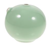 GARIOUANS Hand-Painted Ceramic Ink Droplet Water Dropper for Chinese Calligraphy and Painting Creative Half-Round Design with Bright Green Color Portable Ink Grinding Accessory for Study
