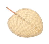 GARIOUANS Handmade Bamboo Woven Summer Fan Lightweight Portable Handheld Cooling Fan Rustic Chinese Style for Outdoor Walks and Wedding Decorations