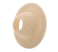 GARIOUANS Handmade Mini Straw Hat Straw Craft Doll Accessory Hollow Top Cap for DIY Dress-up and Dollhouse Decoration